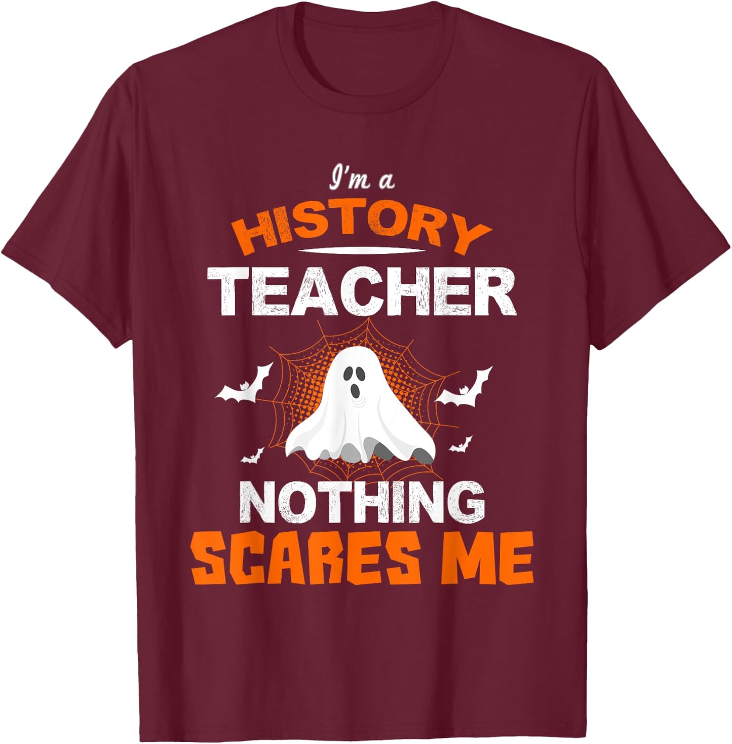 Funny History Teacher School Shirt Halloween Educator Gift Men Women Kids T-Shirt - T-Shirt | Maroon