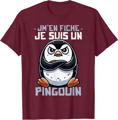Idea Je suis un Penguin Funny Funny Penguin Design , Black, S