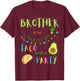 Brother 1st Birthday Taco Bout A Party Family Matching T-Shirt - T-Shirt | Maroon