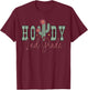 Howdy 2nd Grade Cactus Western Second Grade Teacher Kids T-Shirt - T-Shirt | Maroon