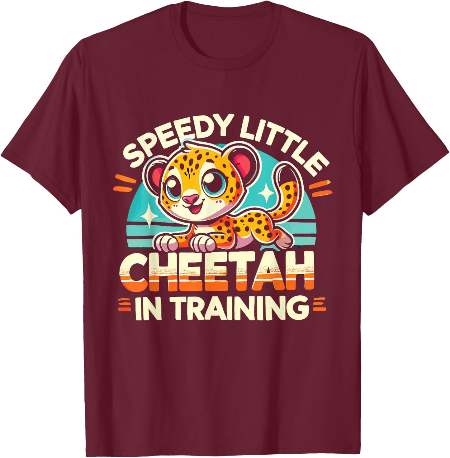 Wild Cat Wildlife Leopard Cheetah Women Kids T-Shirt - T-Shirt | Maroon