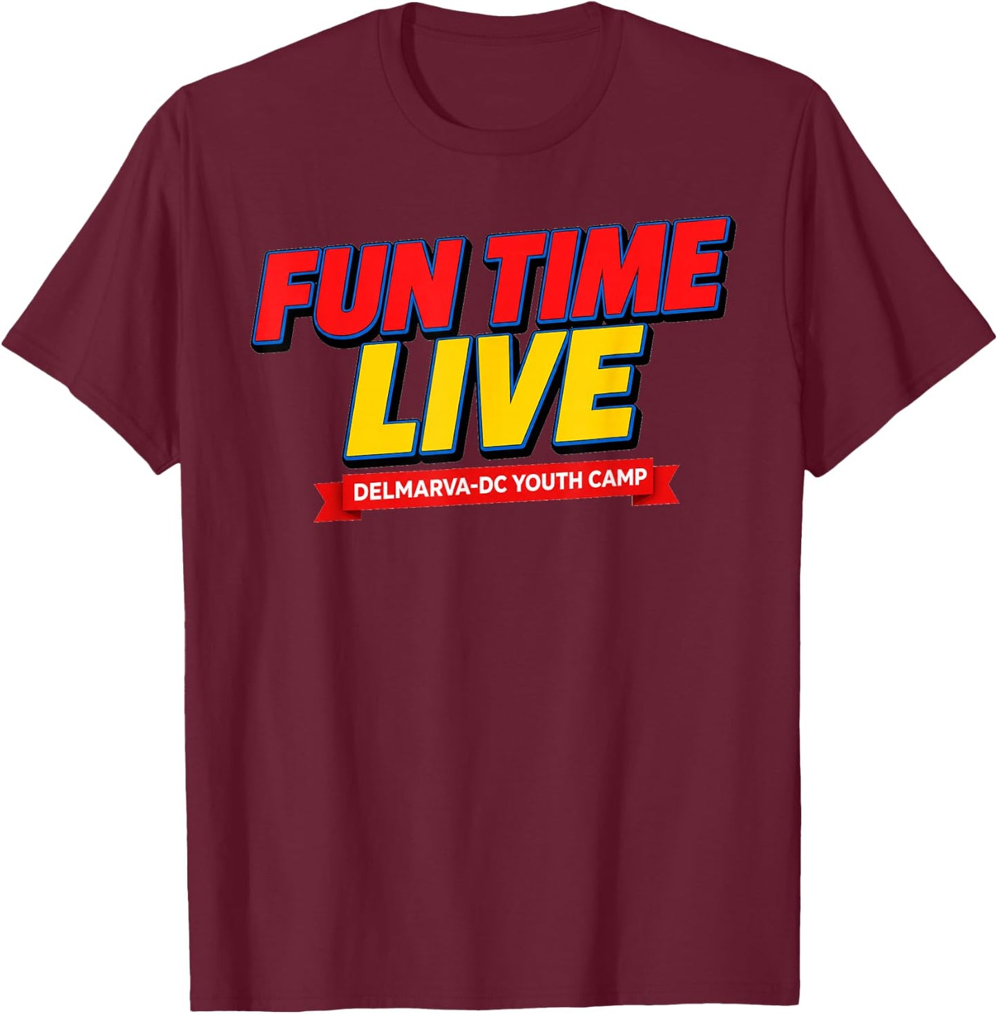 Fun TIME DELMARVA-DC Design T-Shirt - T-Shirt | Maroon