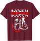 Offizielle Social Distortion Ball und Kette T-Shirt - T-Shirt | Maroon
