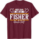 Fisher | Keep Calm and let Fisher handle that T-Shirt - T-Shirt | Maroon
