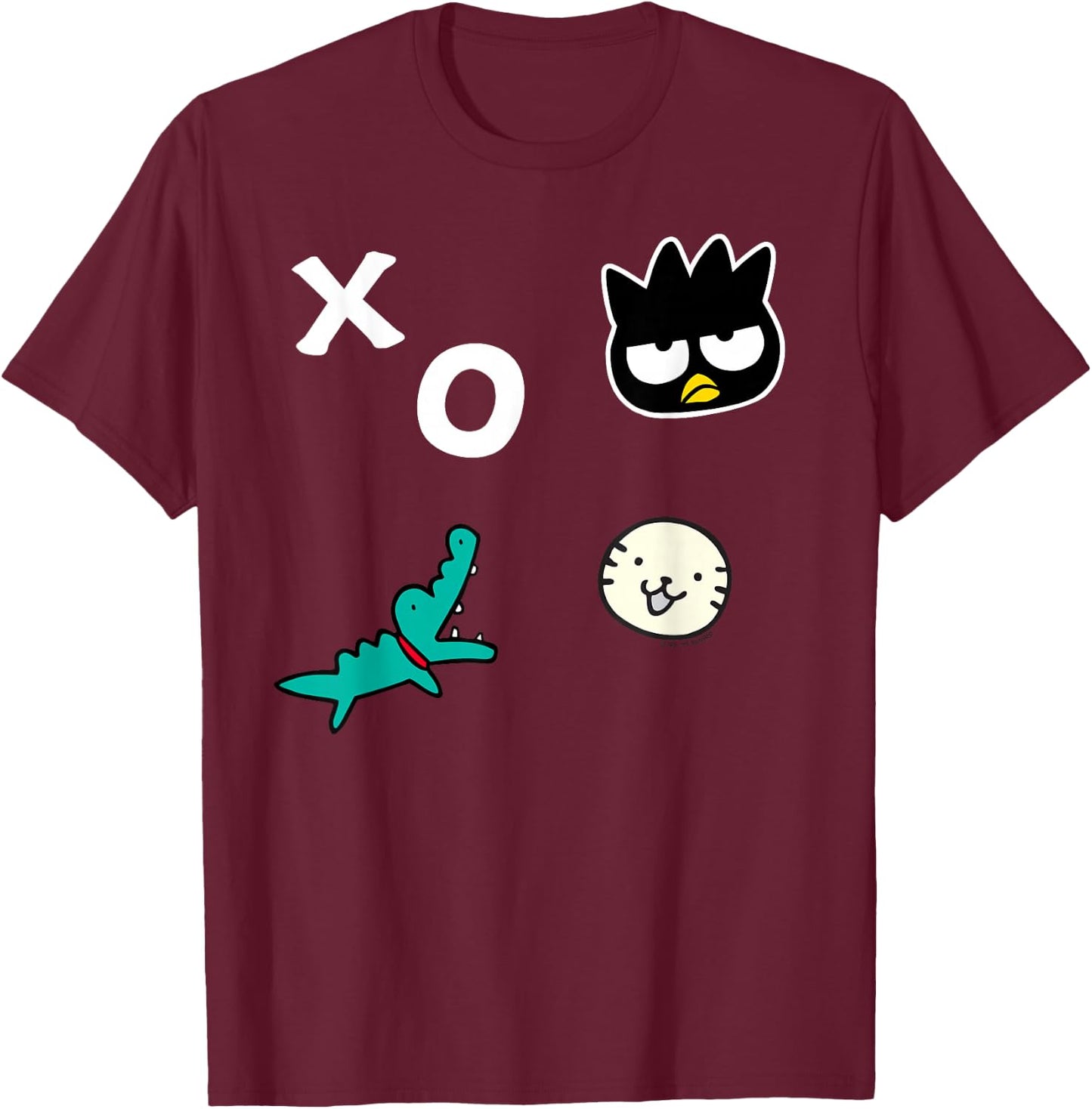 Badtz - Maru XO Patches T-Shirt - T-Shirt | Maroon
