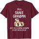 Snake Grandma Definition Funny Animals Lover Mothers Day T-Shirt - T-Shirt | Maroon