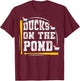 Ducks on the pond Design for a Baseball player T-Shirt - T-Shirt | Maroon