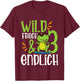 Children's Wild Cheeky & Finally 3rd Birthday, black T-Shirt - T-Shirt | Maroon