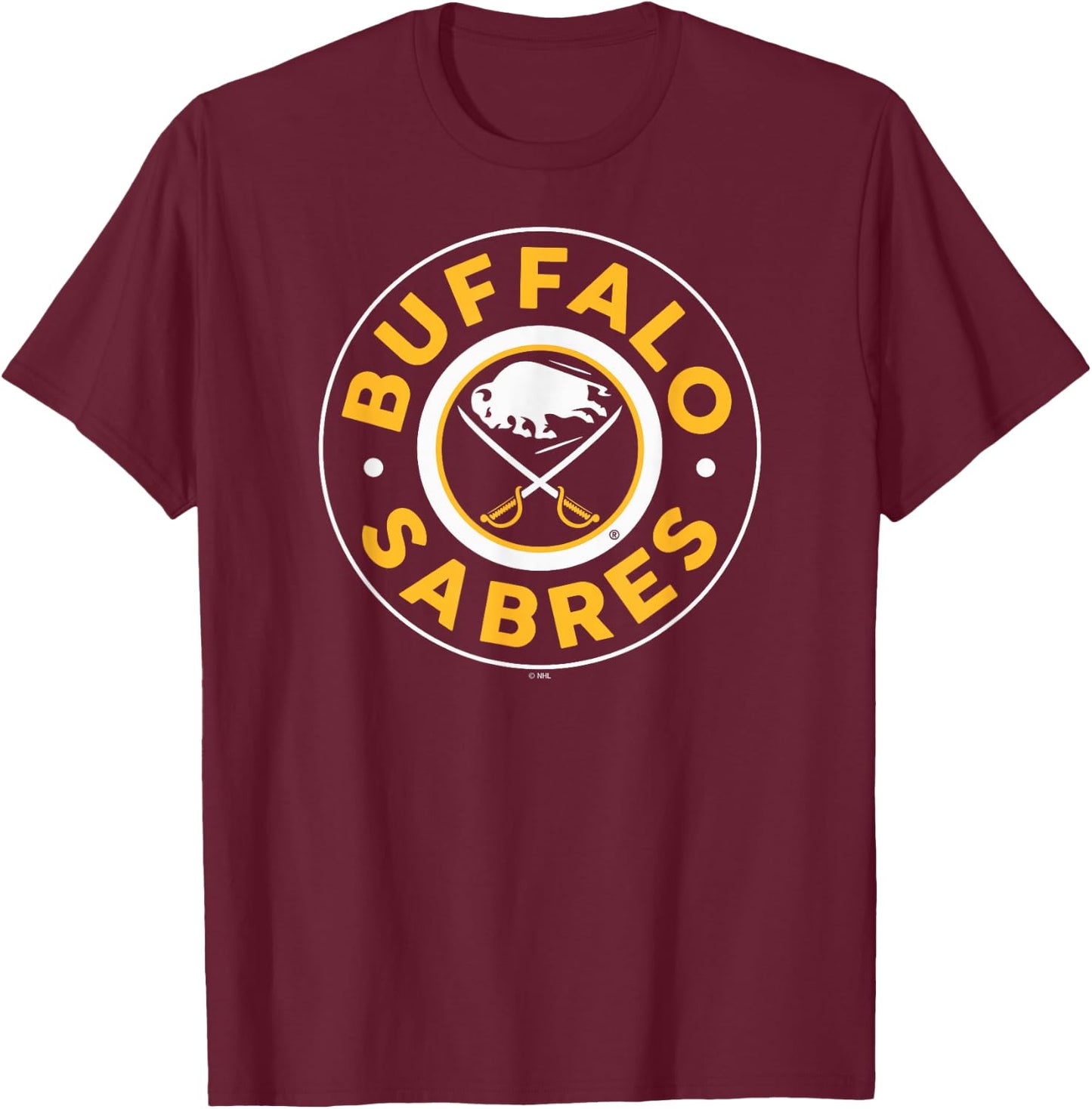 Buffalo Sabres Symbol Royal Officially Licensed T-Shirt - T-Shirt | Maroon