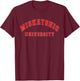 Miskatonic Universität Terror rote Literatur T-Shirt - T-Shirt | Maroon
