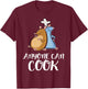 Disney Pixar Ratatouille Anyone Can Cook Sketch Duo T-Shirt - T-Shirt | Maroon