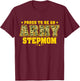 Proud To Be An Army Stepmom - Camo Military Stepmother T-Shirt - T-Shirt | Maroon