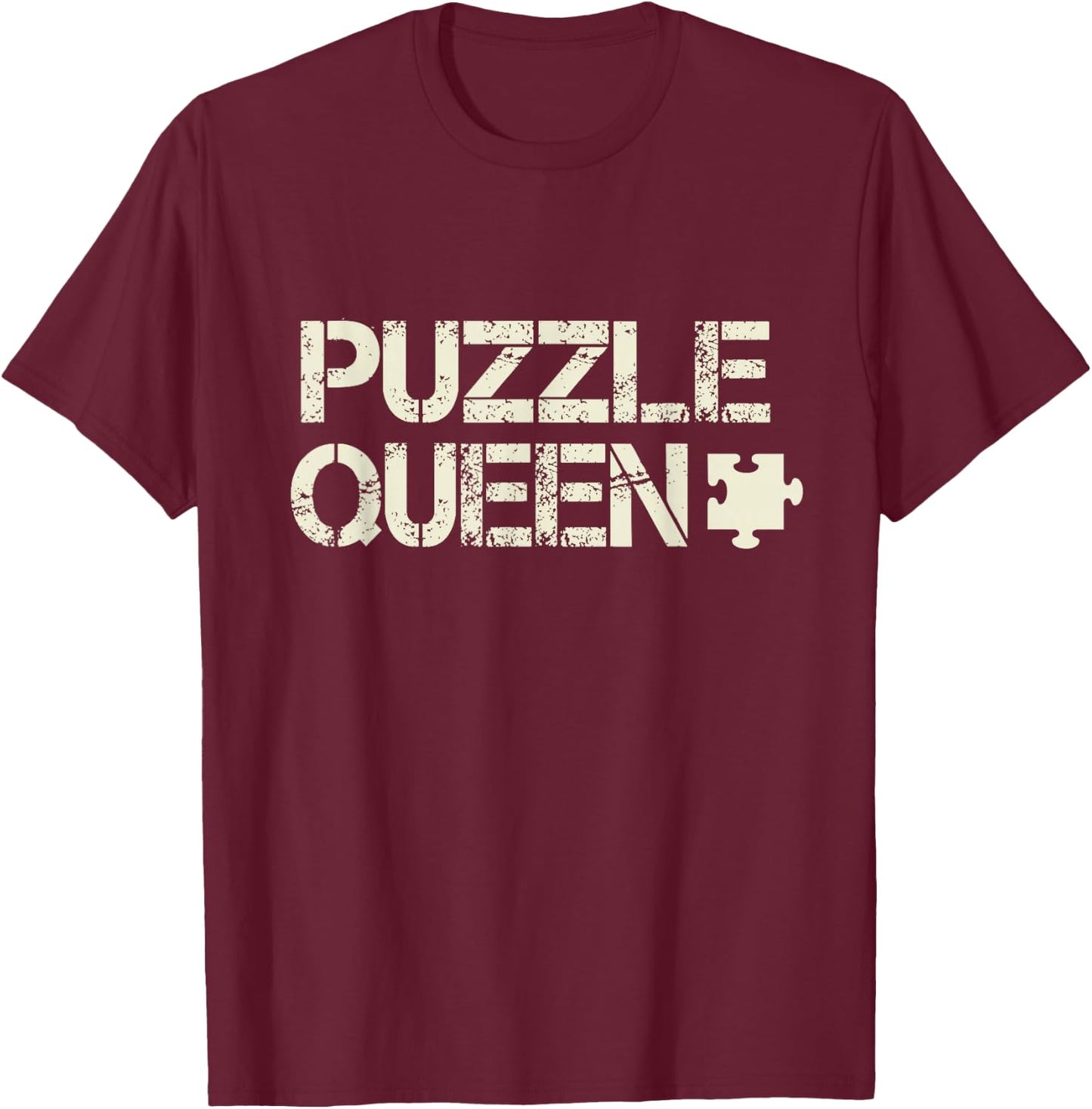 Proud Jigsaw Puzzle Queen Gifts Lover Puzzle Love Gift T-Shirt - T-Shirt | Maroon
