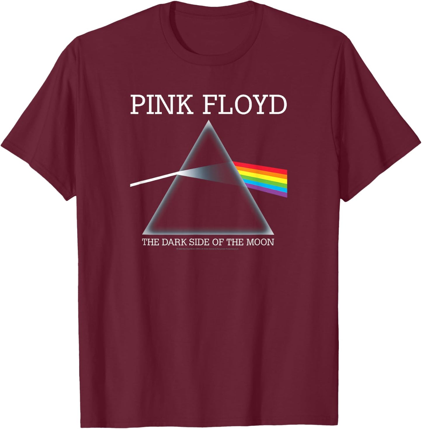 Pink Floyd The Dark Side of The Moon T-Shirt - T-Shirt | Maroon