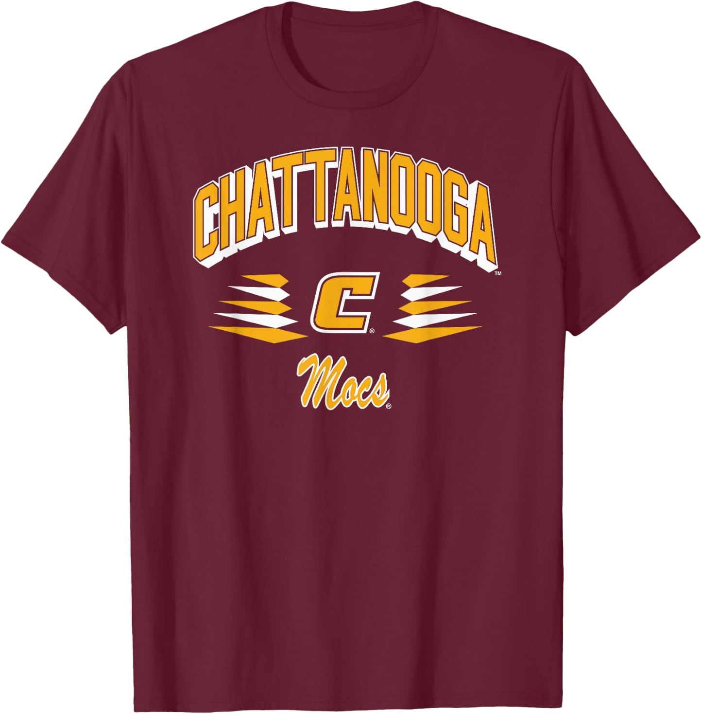 Chattanooga Mocs Retro Diamond Navy Officially Licensed T-Shirt - T-Shirt | Maroon