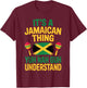 Cool Jamaican Design Women Jamaica Flag Jamaican T-Shirt - T-Shirt | Maroon