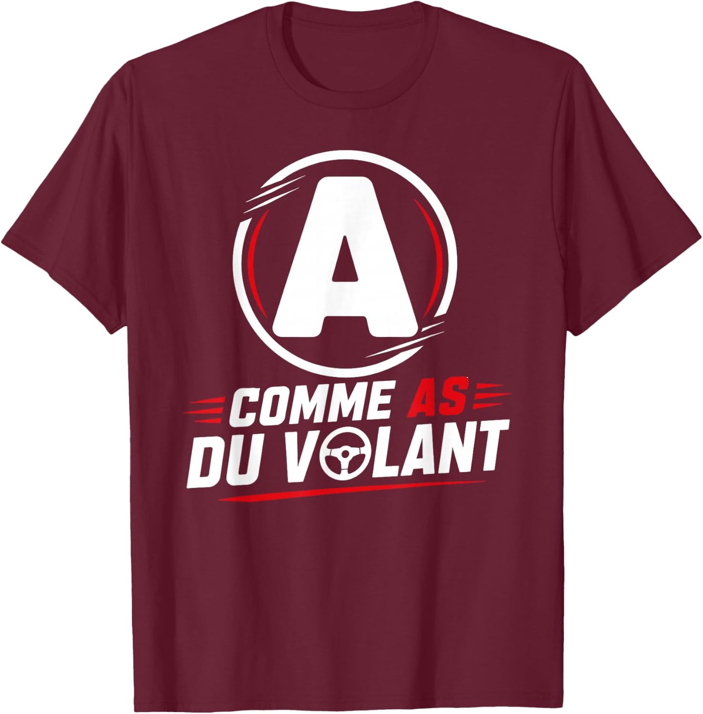 Jeune permis as du Volant Humour permis de Conduire T-Shirt - T-Shirt | Maroon