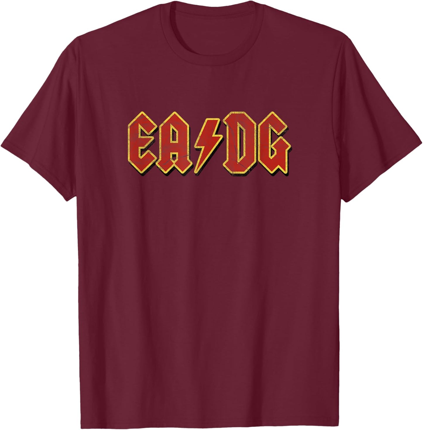 Funny Bassist | E A D G Bass Strings Satire Shirt T-Shirt - T-Shirt | Maroon