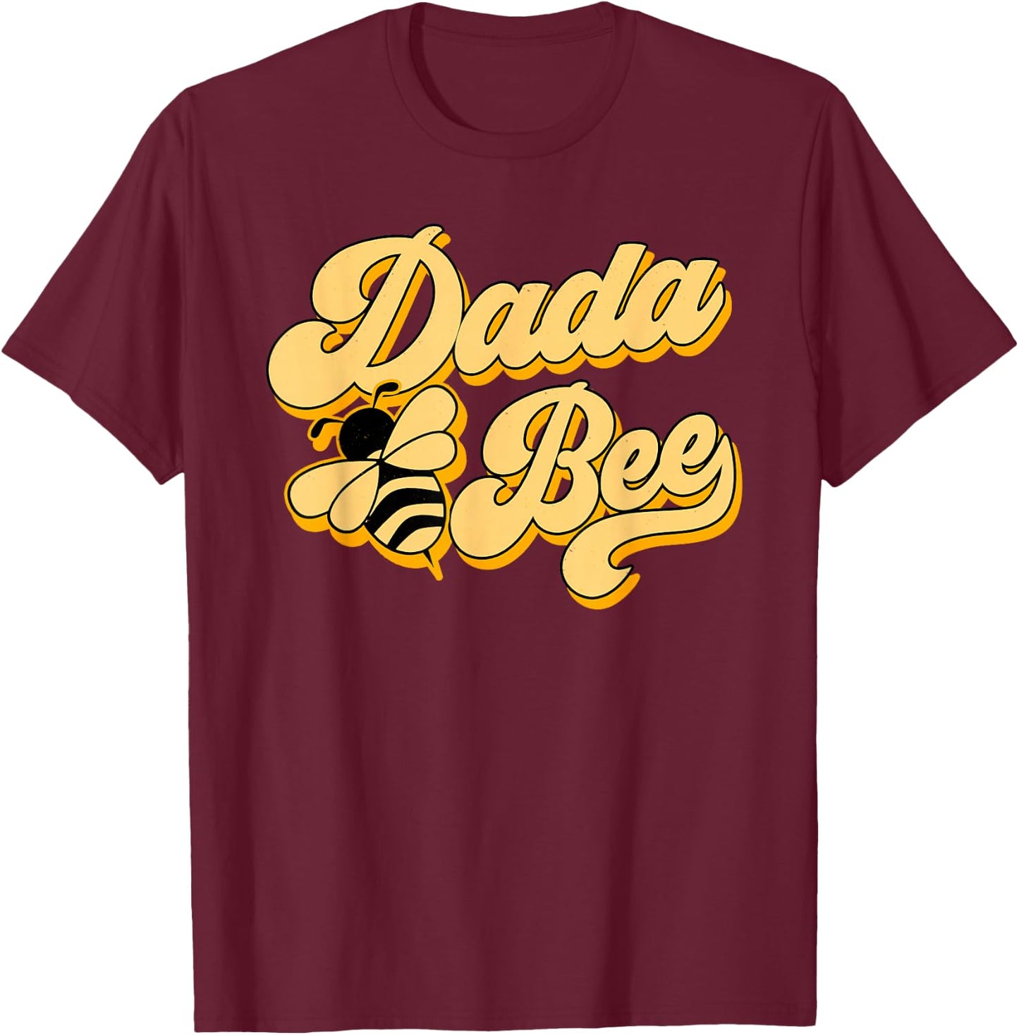 Dada Bee 1st Birthday Outfit For Beekeeper Daddy Papa Men T-Shirt - T-Shirt | Maroon