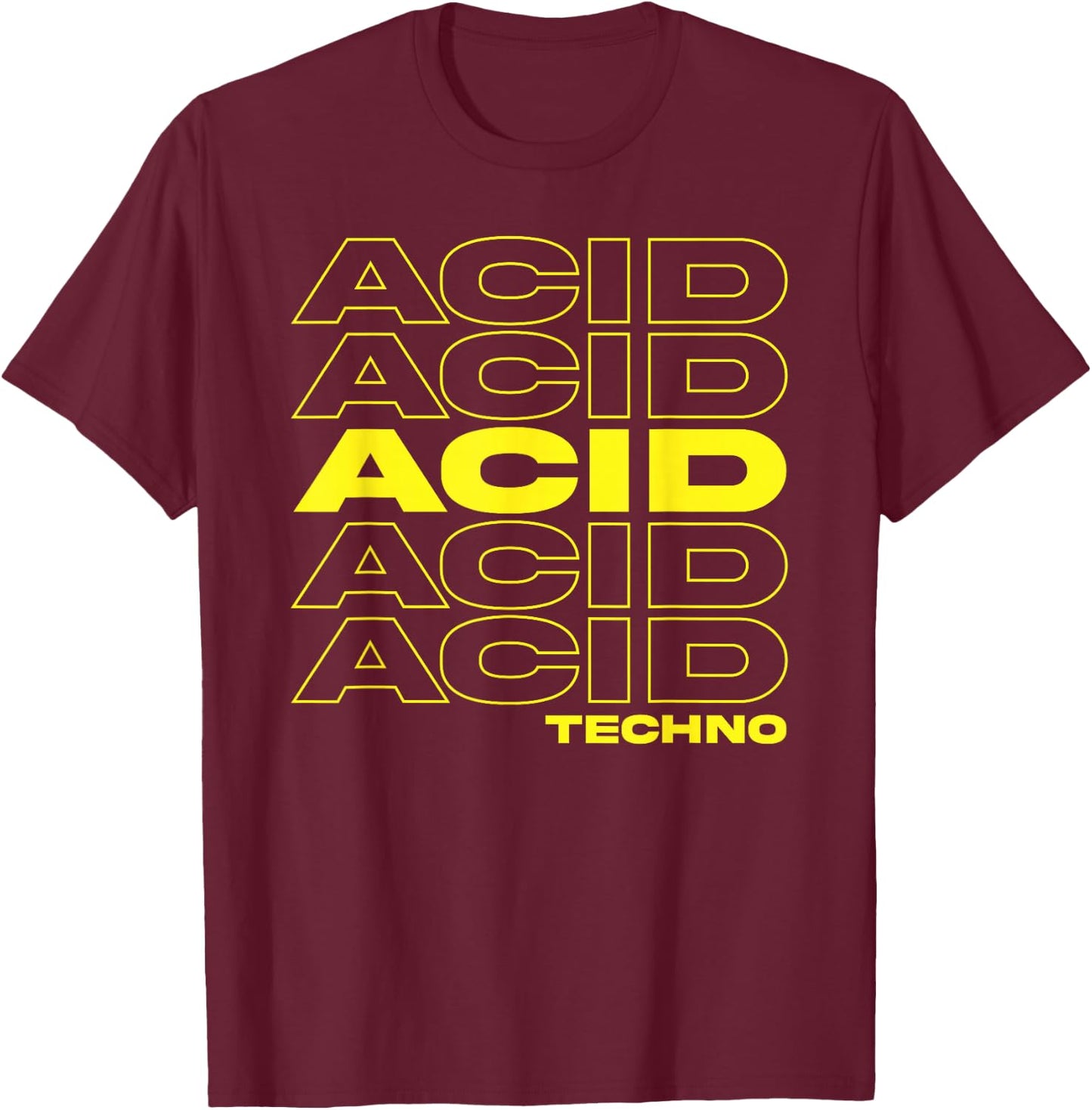 Acid Techno We Love 303 T-Shirt - T-Shirt | Maroon