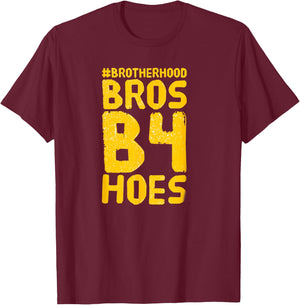 FUNNY BROS BEFORE HOES GAMER BROTHERHOOD Gift T-Shirt - T-Shirt | Maroon