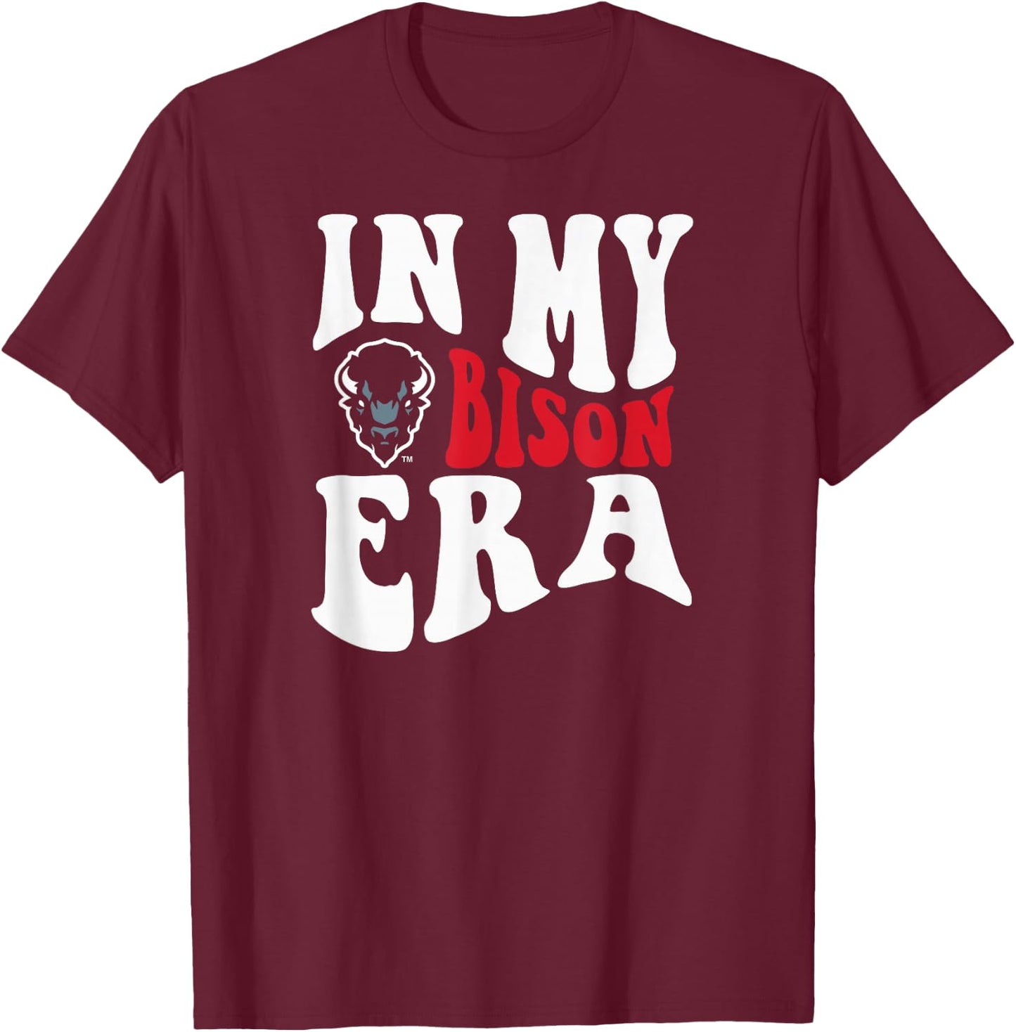 Howard University Bison Era Navy Officially Licensed T-Shirt - T-Shirt | Maroon