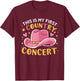 This Is My First Country Concert T-Shirt - T-Shirt | Maroon