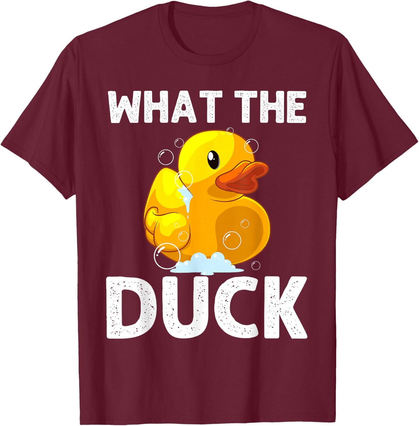 Funny Rubber Duck Art Women Kids Duckie Rubber Duck T-Shirt - T-Shirt | Maroon