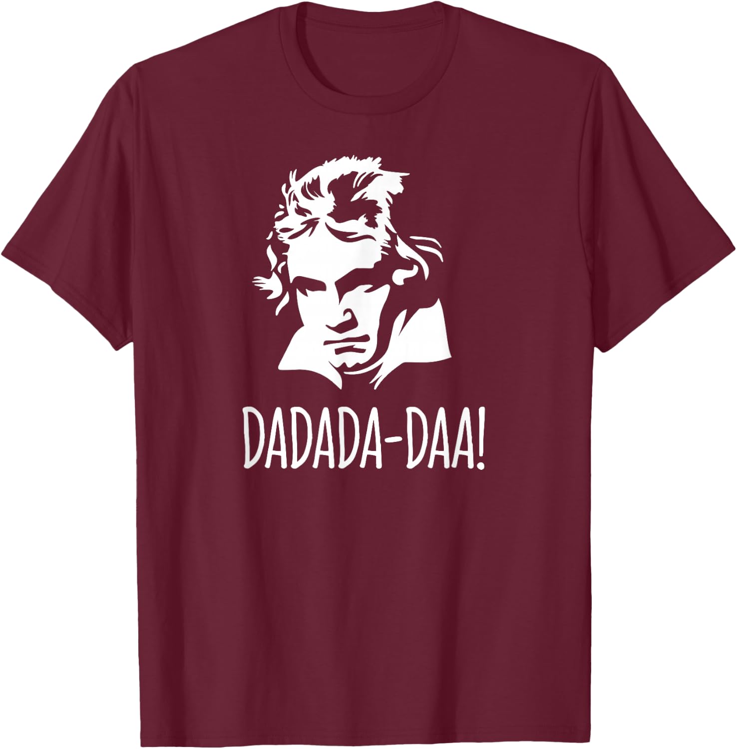 Lustiger Ludwig van Beethoven 5. Sinfonie Dadada-daa! Pianist T-Shirt - T-Shirt | Maroon
