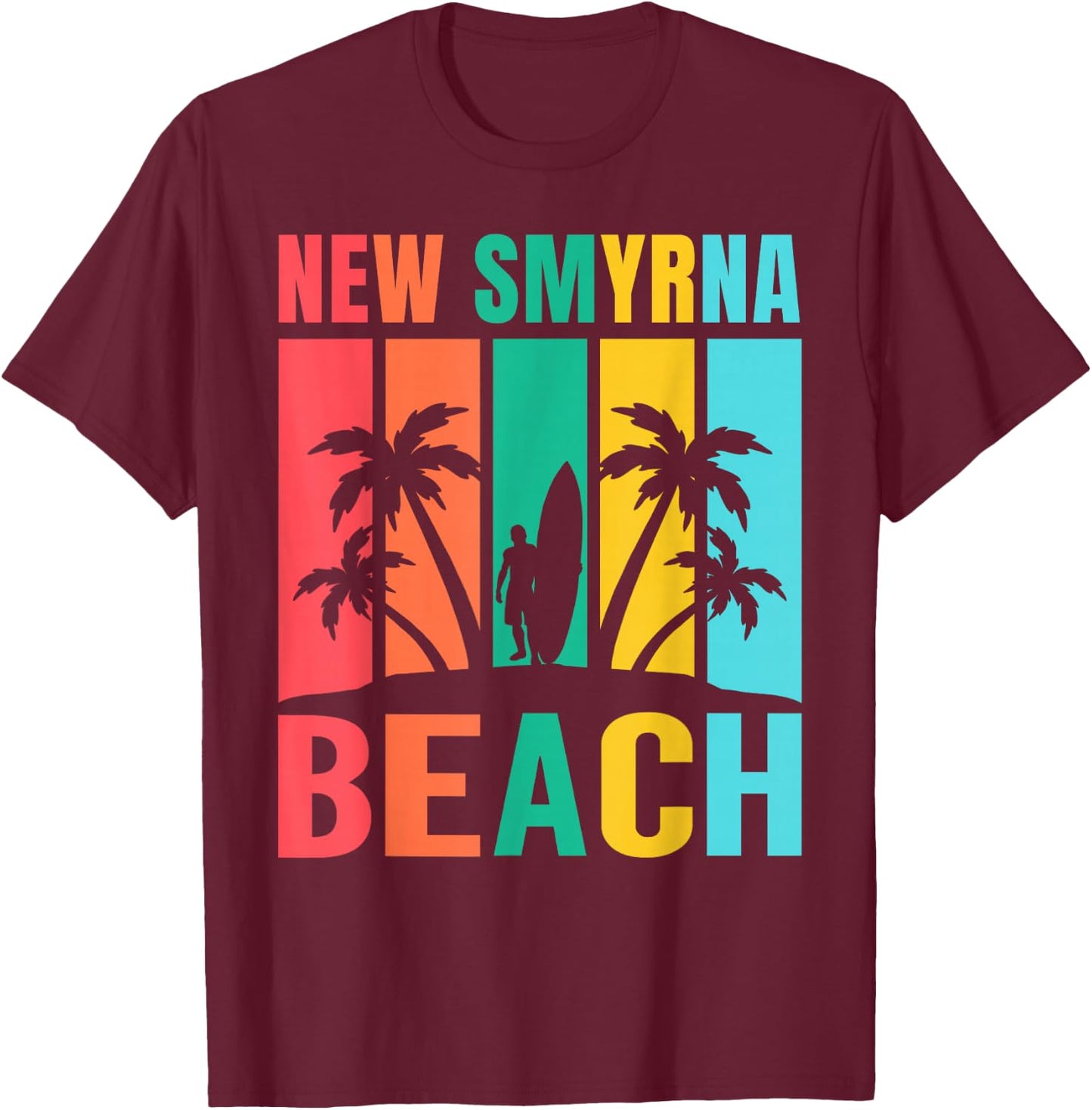 New Smyrna Beach T-Shirt - T-Shirt | Maroon