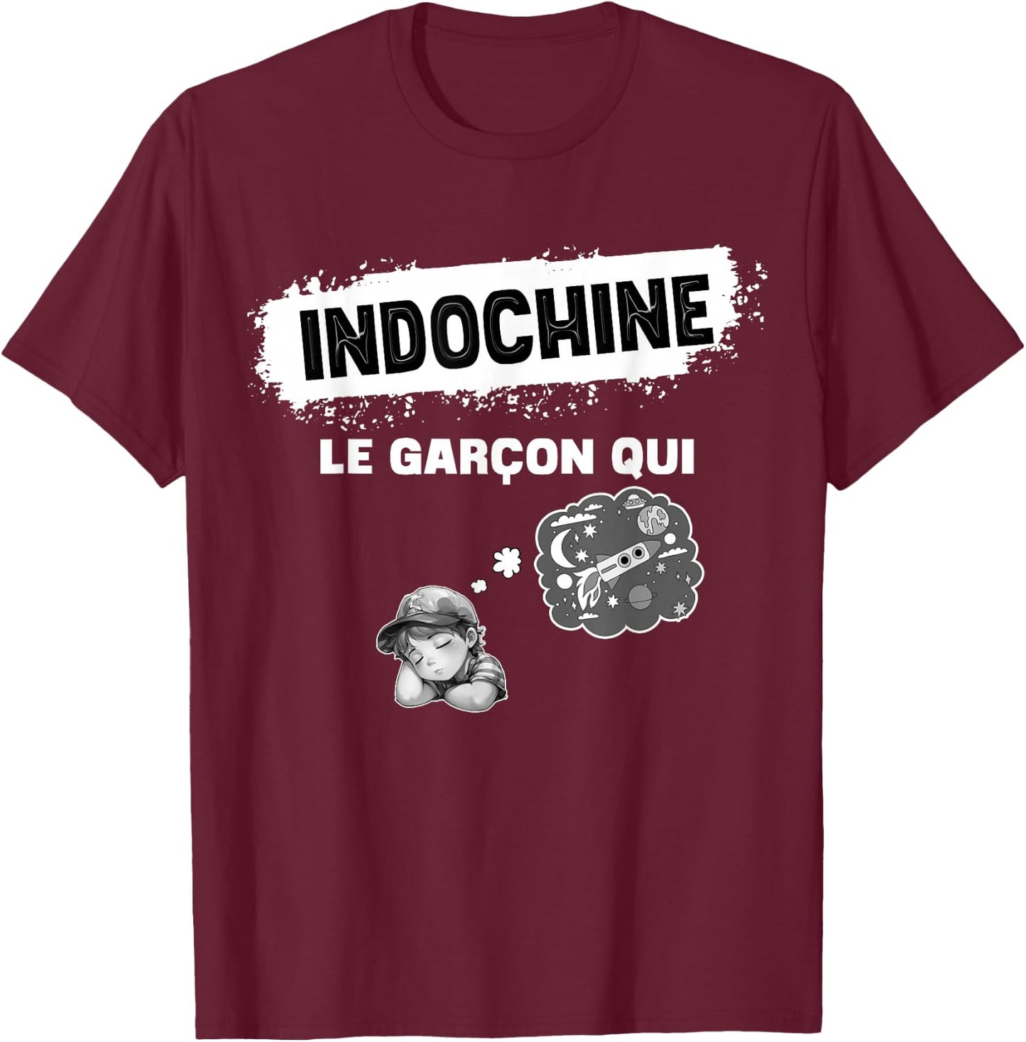 Indochina Boy Women And Child Son Girl , Black, S T-Shirt - T-Shirt | Maroon