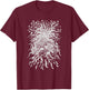Rebel Goddess t-léine Irish River Boyne Goddess Bóinn T-Shirt - T-Shirt | Maroon