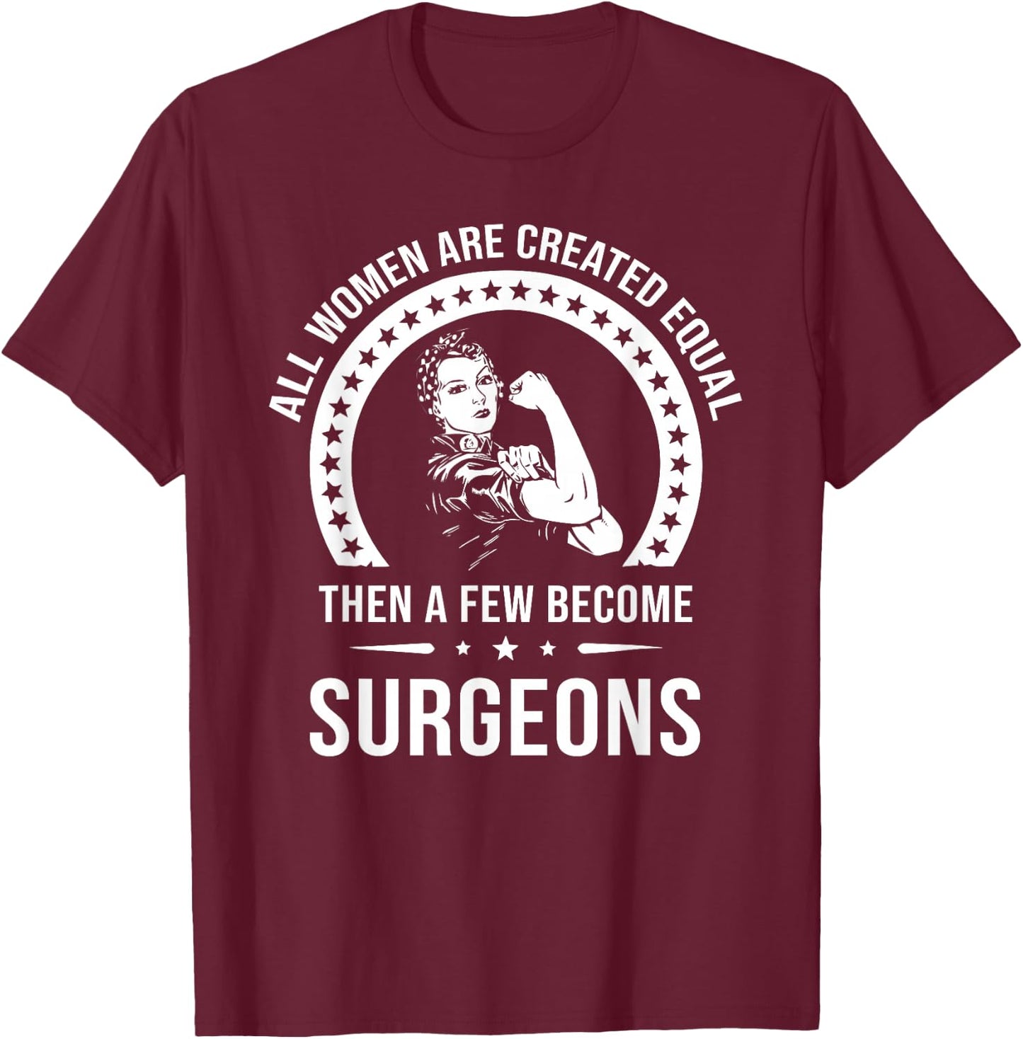 Surgical Shirt | Surgeon T-Shirt - T-Shirt | Maroon