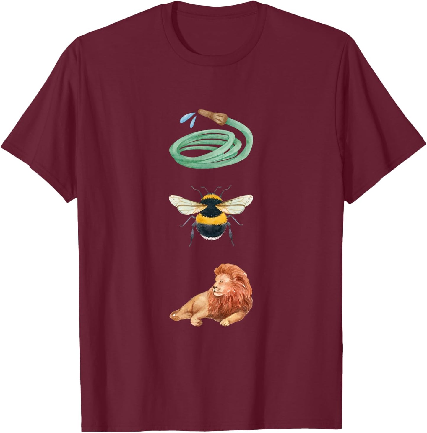 Hose Bee Lion Funny Pun T-Shirt - T-Shirt | Maroon