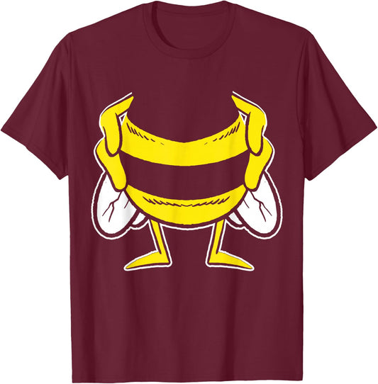Bee Costume Fancy Dress Carnival Bee Costume Gift , black, s T-Shirt - T-Shirt | Maroon