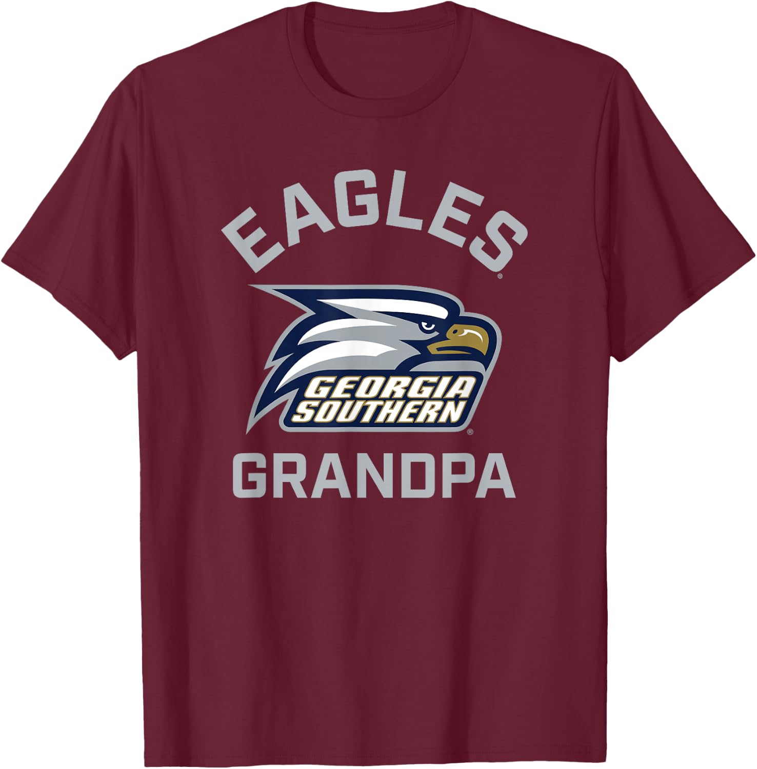 Georgia Southern University Eagles Arched Grandpa T-Shirt - T-Shirt | Maroon