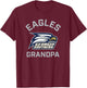 Georgia Southern University Eagles Arched Grandpa T-Shirt - T-Shirt | Maroon