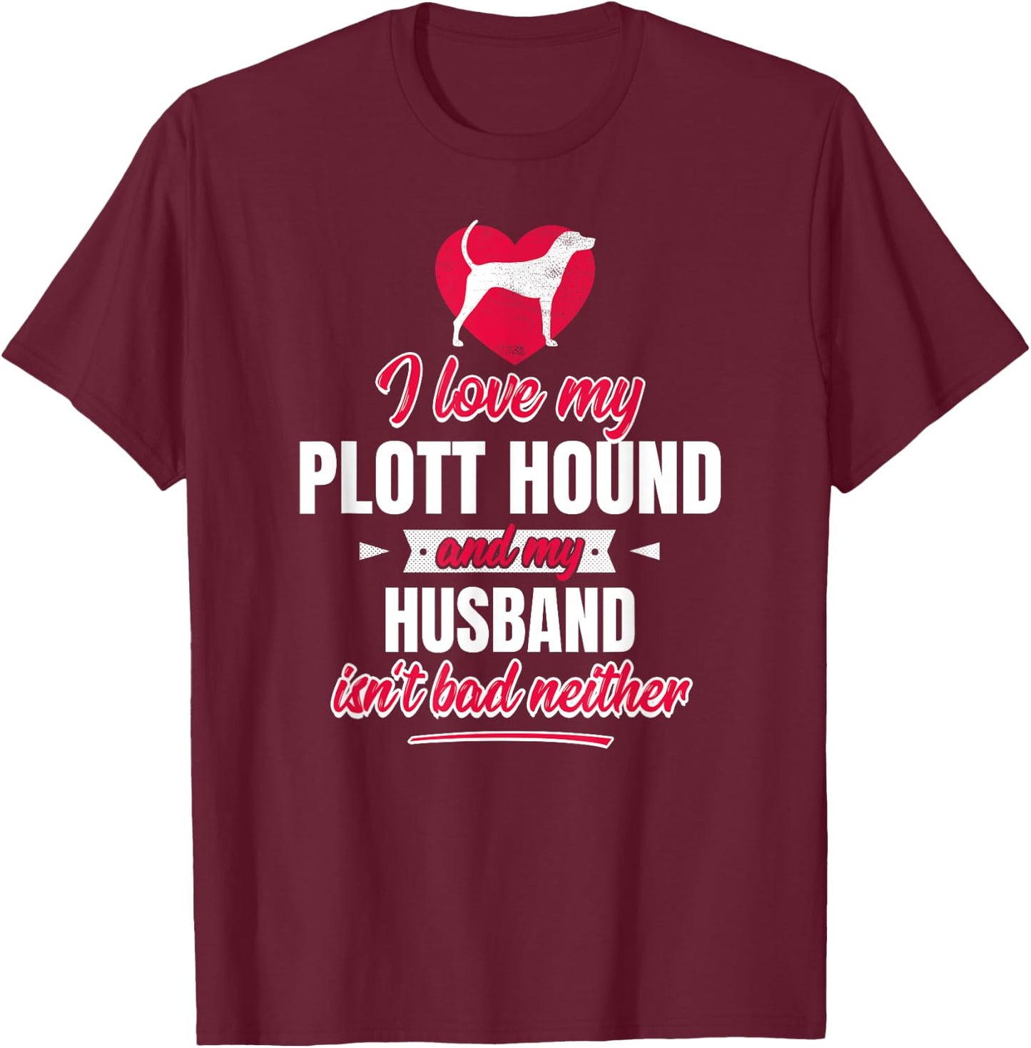 Plott Hound T-Shirt - T-Shirt | Maroon
