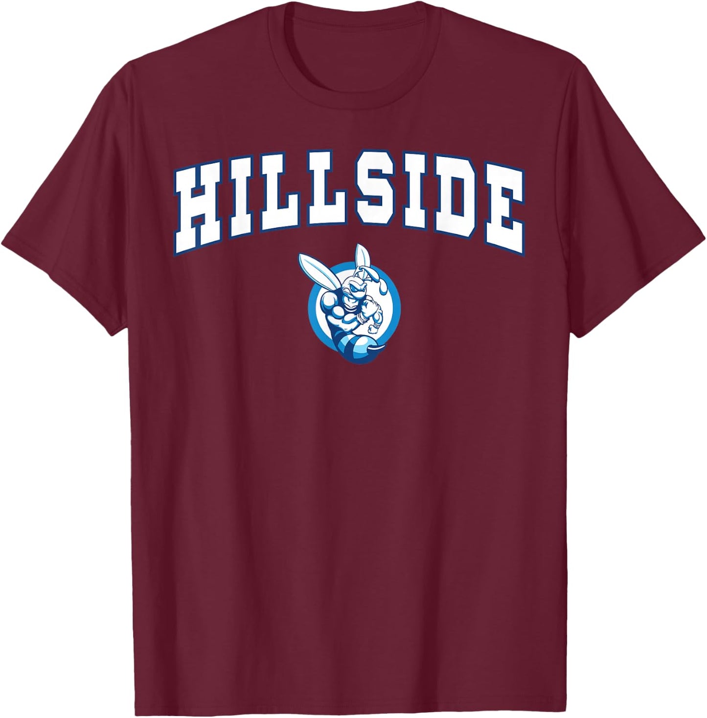 Hillside High School Fighting Hornets T-Shirt - T-Shirt | Maroon