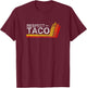 Respect the Taco Funny Truck Lover T-Shirt - T-Shirt | Maroon