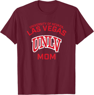 Nevada Las Vegas UNLV Rebels Arched Mom T-Shirt - T-Shirt | Maroon