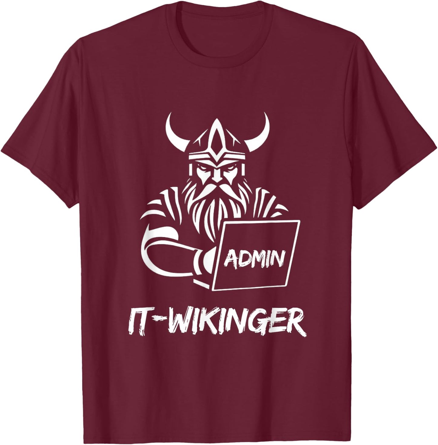 IT-Wikinger IT Viking , black T-Shirt - T-Shirt | Maroon