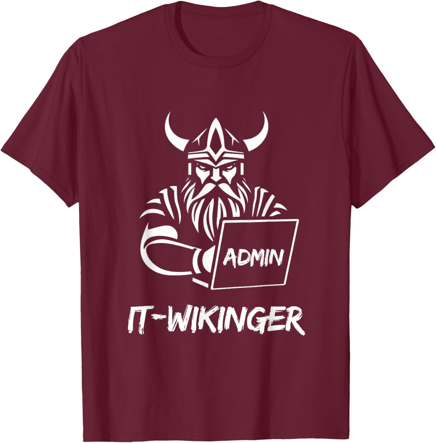 IT-Wikinger IT Viking , black T-Shirt - T-Shirt | Maroon