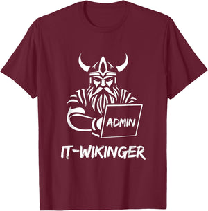 IT-Wikinger IT Viking , black T-Shirt - T-Shirt | Maroon