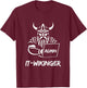 IT-Wikinger IT Viking , black T-Shirt - T-Shirt | Maroon