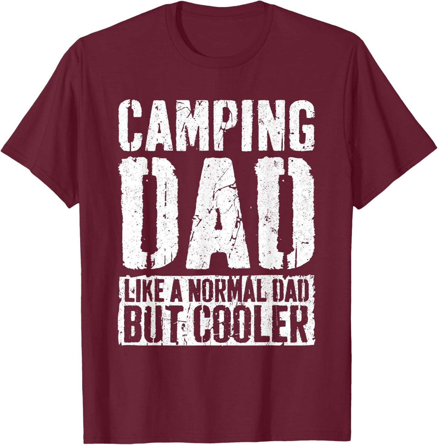 Camping Papa Shirt Herren Vatertag Camping Papa T-Shirt - T-Shirt | Maroon