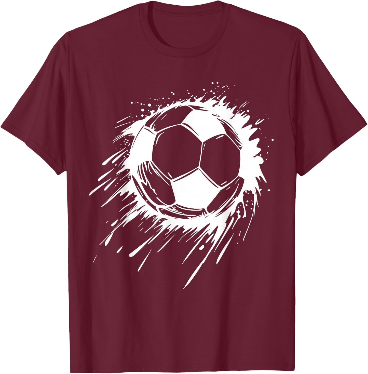 Retro Football Player Football Lover Cool Football , black T-Shirt - T-Shirt | Maroon