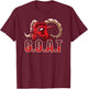 Goat G.o.a.t. T-Shirt - T-Shirt | Maroon