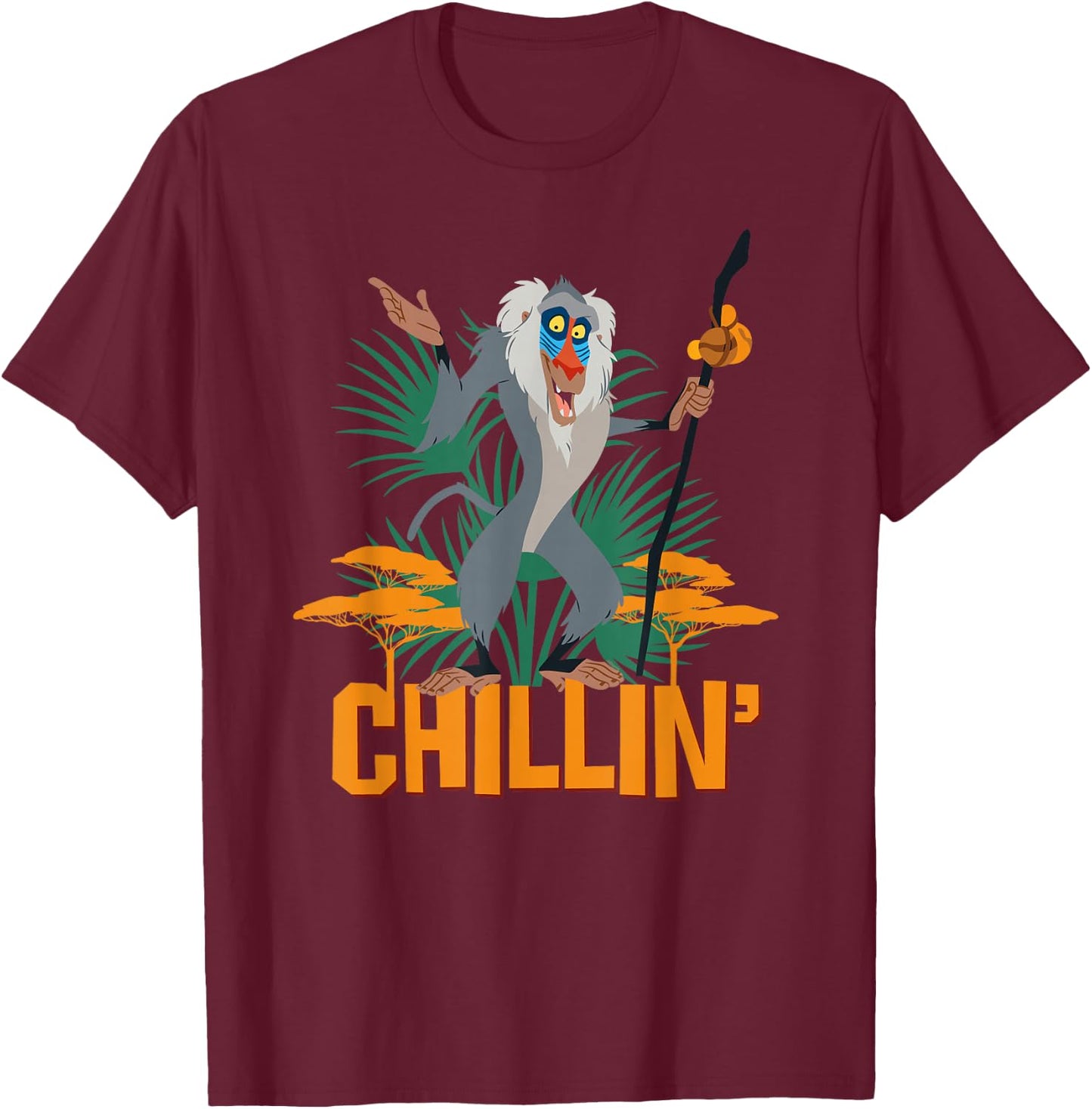 Disney The Lion King Rafiki is Chillin’ T-Shirt - T-Shirt | Maroon