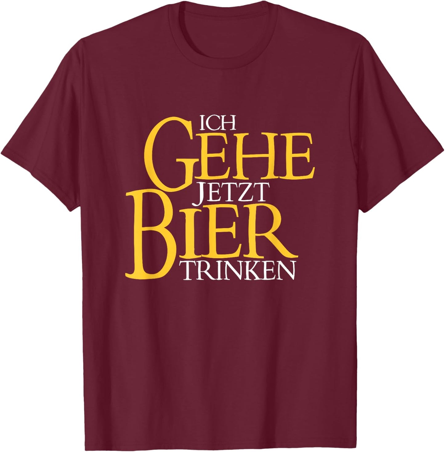 Men's with The Lord of the Beer Design Printed on Both Sides, black, s T-Shirt - T-Shirt | Maroon